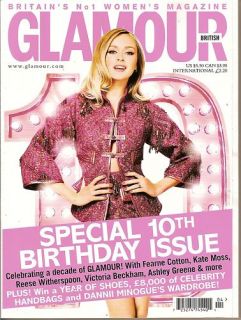 UK Glamour Fearne Cotton Ashley Greene 10th Birthday Issue April 2011 