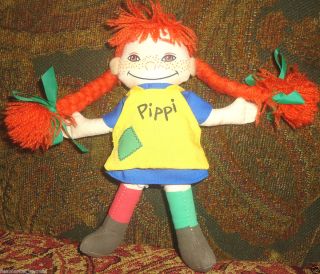  Plush 6 Toy Doll 80s Sweden Astrid Lindgren FIGURE RARE