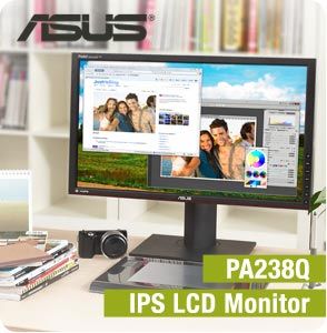 Asus PA238Q 23 inch Professional Super IPS Full HD LED Monitor for 