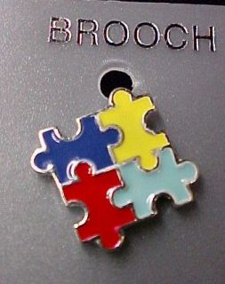 Autism Asperger Color Puzzle Piece Awareness Pin Tac L