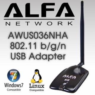 Alfa AWUS036NHA Atheros AR9271 Wireless N USB Adapter