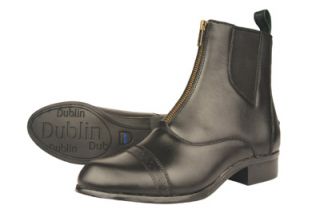 dublin assurance zip paddock boots ladies 9 black 214312ds