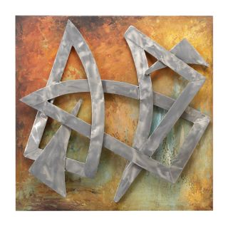 Hand Painted Astoria Abstract Art Metal Wall Decor