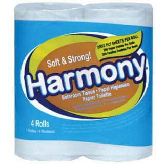 Atlas Paper Mills Harmony Toilet Tissue 2 Ply White 76 Sheets Roll 