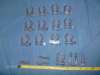 GREAT BUY LOT OF 15 5 16 CLEVIS SHACKLE FASTENERS HARDWARE RIGGING