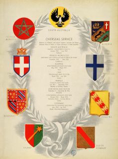 1945 Print Overseas Service Arthur Wilson Algeria French Morocco World 