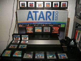 ATARI 5200 W/BOX + 26 GAMES   WORKING   NICE BUNDLE READ