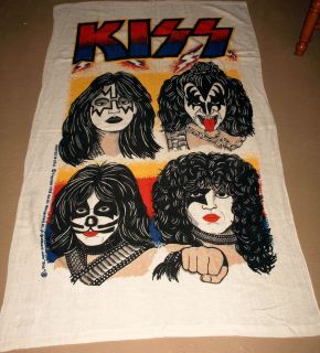 Kiss Set of 3 Aucoin Beach Towels Gene Simmons Aucoin
