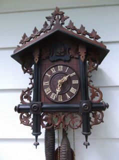 VERY RARE antique cuckoo clock. VERY old. runs ARON KETTERER?