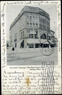 Steinbach Department Store Asbury Park NJ Old Postcard 1907