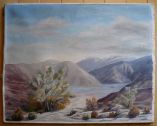 Jean Ashbrook Plein Air Early California Desert Painting Impressionist 