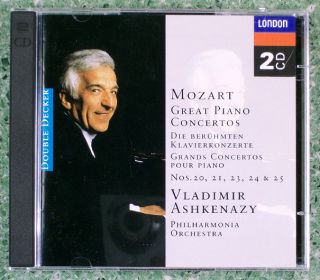 Mozart Great Piano Concertos Vladimir Ashkenazy CD 028945295824