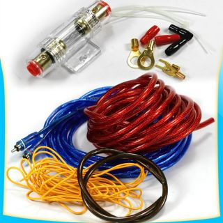 car amplifier amp wiring fuse audio sound cable 800w