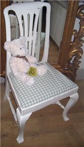   Mahogany Upholster Laura Ashley Heath Green High Bck Paint Chair