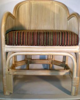 Bryan Ashley Rattan Arm Chair Bedroom 1810 White Wash