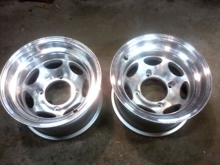    wheels 12x7 4on137 2in5out spacing aluminum kawasaki can am atv rims