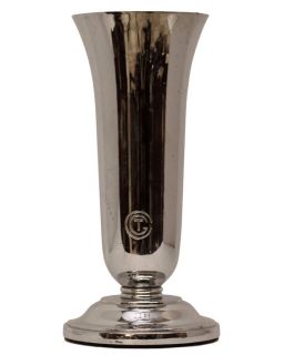 CGT French Line Art Deco Chrome Plated Flower Vase