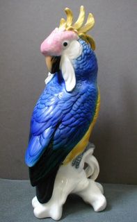 Karl Ens Porcelain Parrot Bird Figure Cockatoo