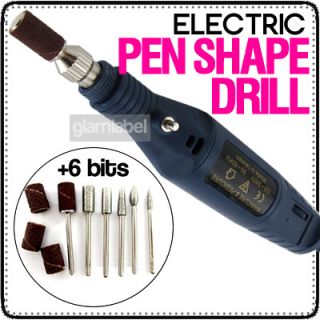 Bits Electric Pen Shape Nail Art File Drill NA054 3