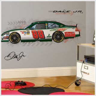 NASCAR Dale Earnhardt Jr Big Wall Stickers Room Decor Mural Race Car 