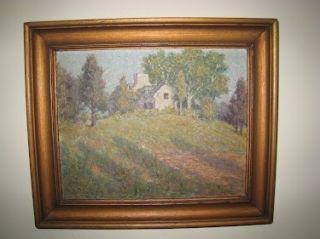 California Artist Arthur H Knott Oil Painting 1918 Nourse Home 