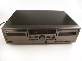 JVC TD W209 Stereo Dual Cassette Deck Tape Player Recorder w Auto 