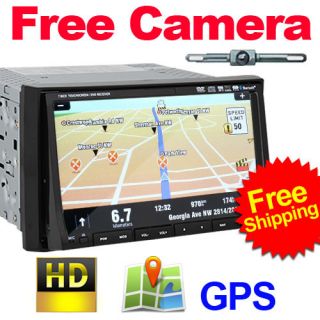 in Dash 2Din Car DVD Player GPS Navigation Stereo Cam