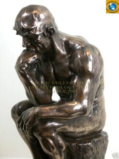 Auguste Rodin The Thinker Statue 9H Figurine Museum Decor Le Penseur 