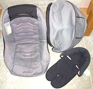   EDDIE BAUER Designer 22 REPLACEMENT Infant CAR SEAT COVER   Charcoal