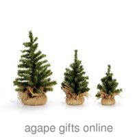 Darice Artificial Fake Miniature Tabletop Pine Christmas Tree 8 Inch
