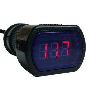 new mini car red lcd digital battery voltage monitor 12v