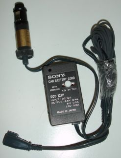 Sony Car Battery Cord DCC 127H With stabilizer, 4.5/6/7.5 Volt options 