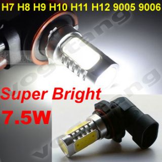   H9 H10 H11 H12 9005 9006 7 5W LED Car Auto Fog Light Lamp Bulb