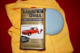 LG100 Liquid Glass Ultimate Auto Polish 16oz Pad Towel