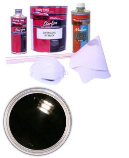 Super Jet Black Acrylic Enamel Auto Paint Kit