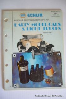    EARLY MODEL CAR AND TRUCK IGNITION ELECTRICAL PARTS REFERENCE 1976