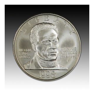 1998 s US Black Revolutionary War Patriots Commemorative BU Silver 