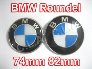 BMW Hood 82mm and BMW Trunk 74mm Roundel Badge A577