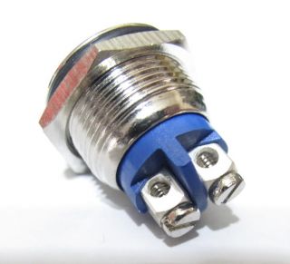 Metal Switch 12V Push on Start Button Plated Brass BF16