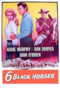 AUDIE MURPHY SIX BLACK HORSES 1962 DVD NTSC