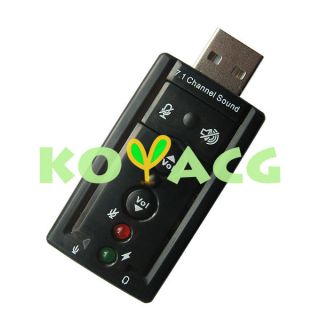 USB 2 0 3D Virtual 7 1 CH Audio Sound Card External