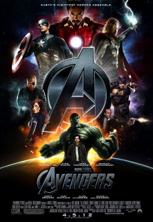 New The Avengers (2012) Movie Poster 13x19 BORDERLESS. SHIPS FLAT 