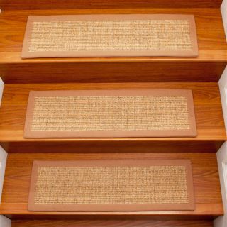 Avenues 9x29 Natural Sisal Carpet Stair Treads and Rug Set of 13 New 