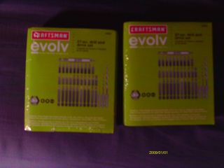 SETS CRAFTSMAN EVOLV 37 PIECE DRILL AND DRIVE FACTORY SEALED BIT 