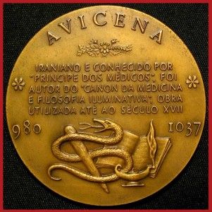   Persian Philosopher Physician Scientist Avicenna Bronze Medal