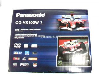 Panasonic CQ VX100W 7 Auto Indash Monitor DVD Player