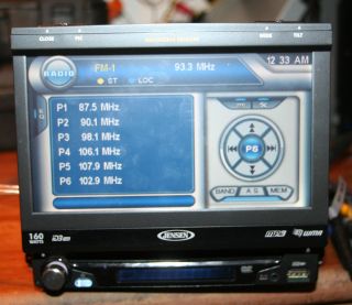jensen audiovox VM9213 7 inch Car DVD Player fix cd or parts