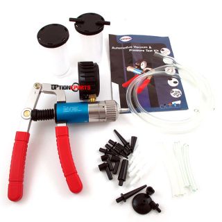 Pro Vacuum Pump Test Brake Bleeding Bleeder Tool Kit Automotive Shop 