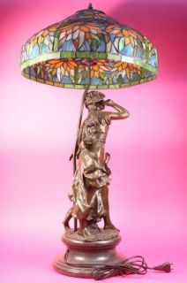 auguste moreau 36 bronze lamp sculpture figurine