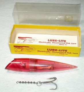 Sedco Lure Lite salmon plug, lighted vintage lure